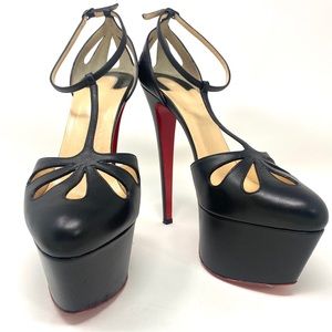 Christian Louboutin Amyada Colombe Leather Heels 39.5 AUTENTICATED